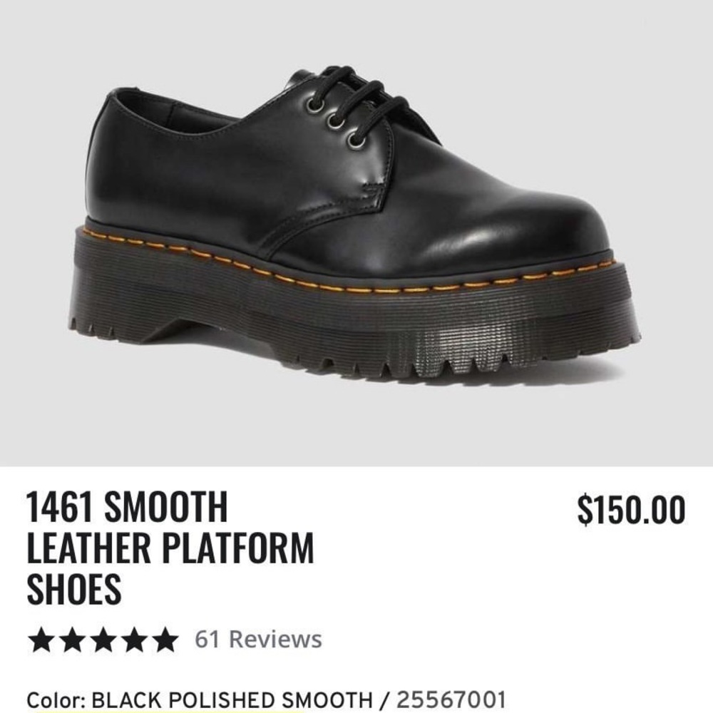 ISO DOC MARTENS ANY PLATFORM SHOE